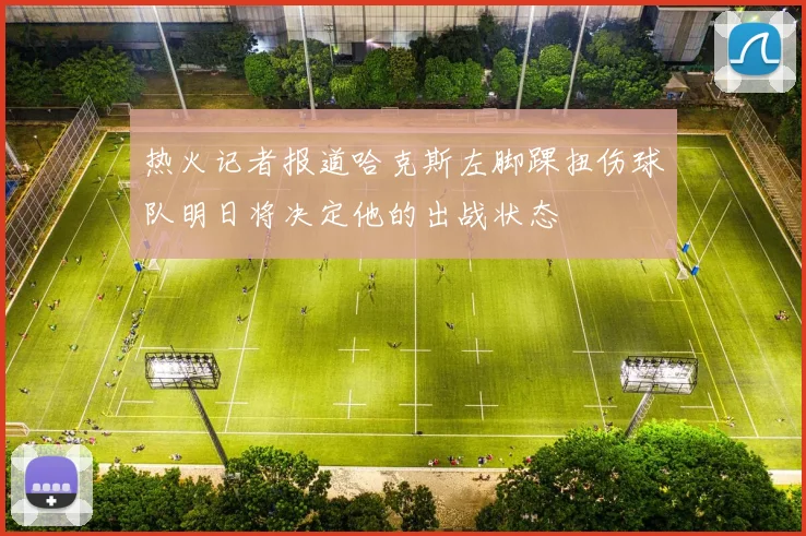 热火记者报道哈克斯左脚踝扭伤球队明日将决定他的出战状态